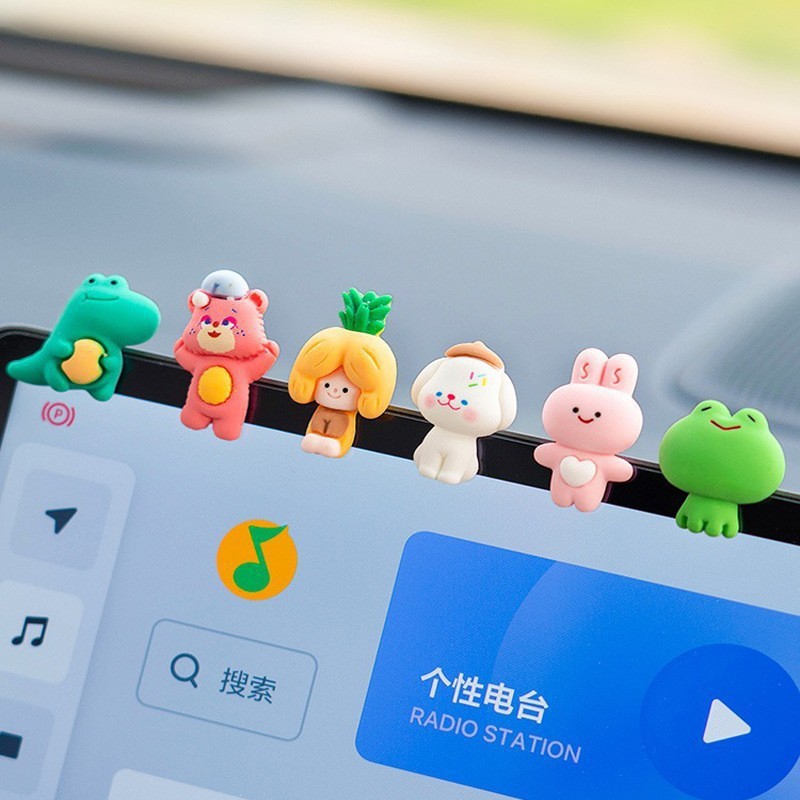 Ornamen Dekorasi Interior Mobil Hiasan Kecil Layar Tampilan Konsol Tengah Kendaraan Perlengkapan Des