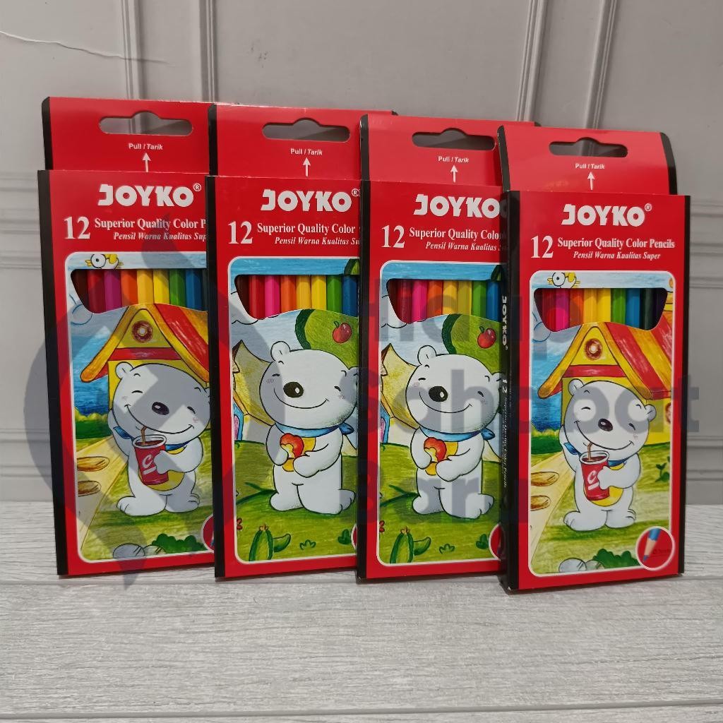 

SATU SET ( 12 WARNA ) Pensil Warna 12 Warna Panjang Joyko CP-12PB