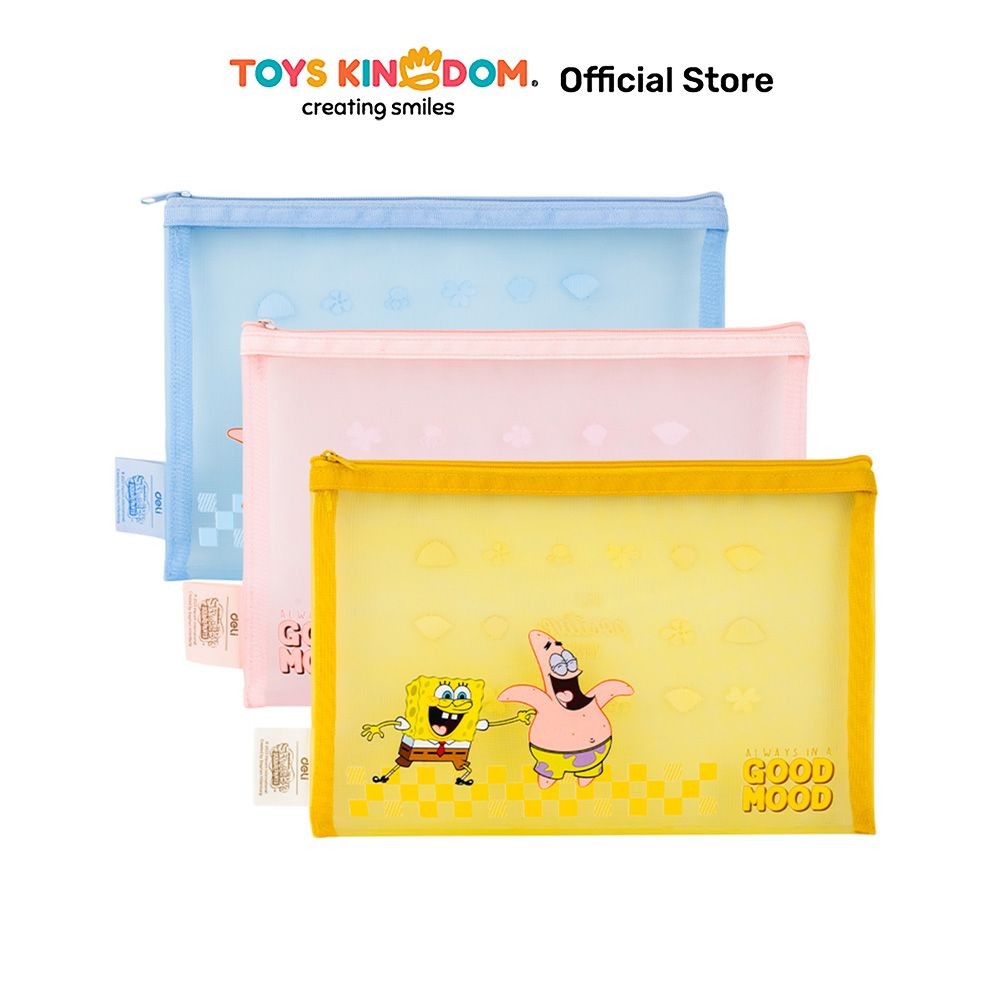 

Toys Kingdom Deli Pouch Zipper A5 Spongebob Eh983 Random Kantong Organizer Serbaguna Tempat Pensil Pulpen Alat Make Up Pouch Kosmetik Lucu