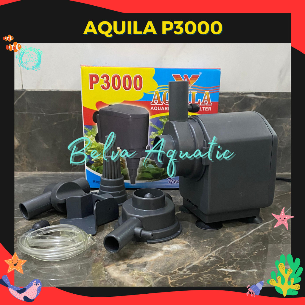 AQUILA 3000 Pompa Celup Pompa Aquarium Pompa Hidroponik Aquila P-3000 P3000