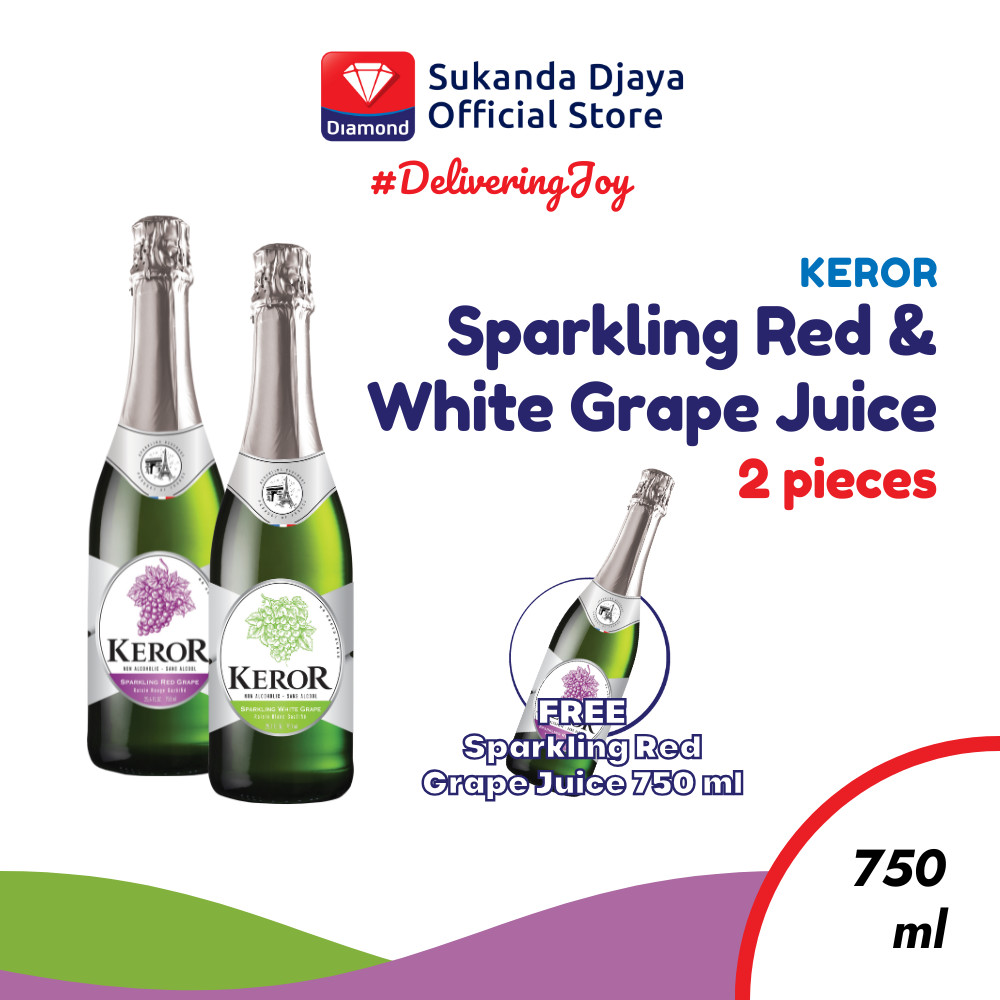 BUY Keror Sparkling Red Grape & White Grape Juice 750 ml GET Sparkling Red Grape Juice 750 ml