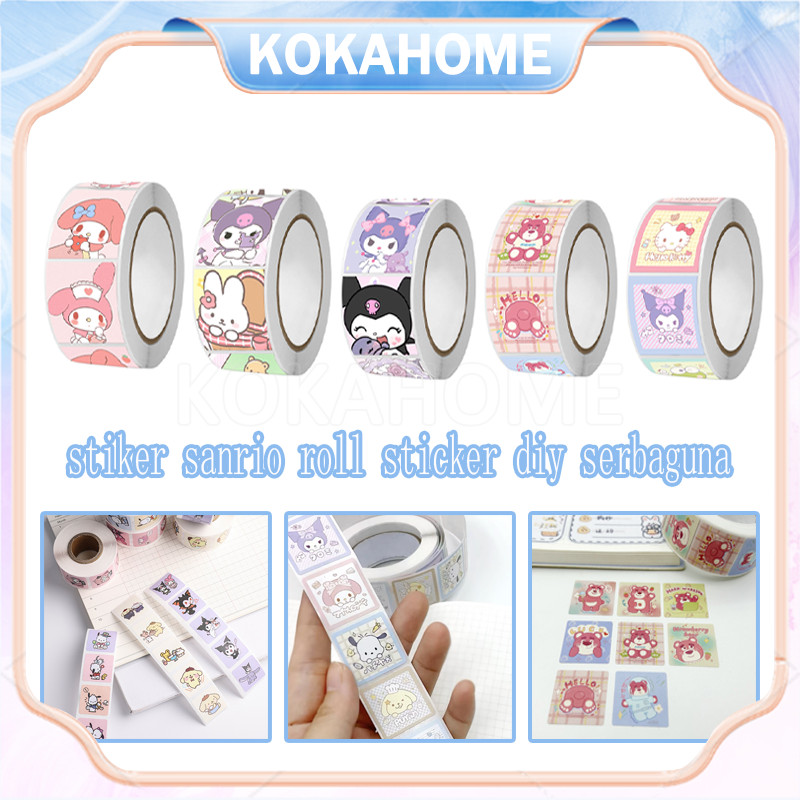 

stiker roll sanrio/stiker sanrio roll sticker diy serbaguna/sticker sanrio journalling