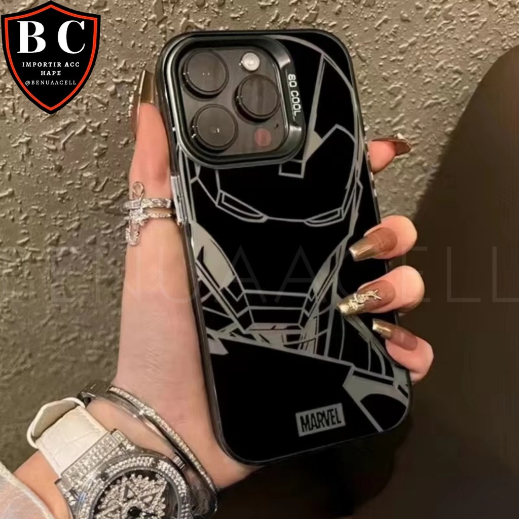 CASE GAMBAR MARVEL IRON MAN CASING HP FOR OPPO RENO 12 12F 12 PRO RENO 11 11F 11 PRO RENO 10 10 PRO 
