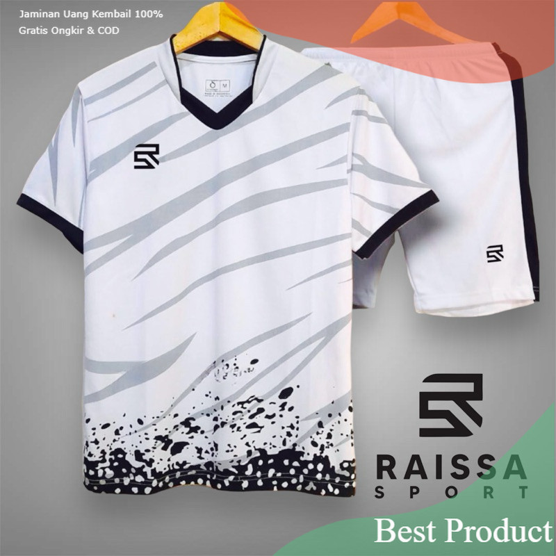 JERSEY SETELAN JERSEY FUTSAL JERSEY BADMINTON BAJU VOLI DEWASA/ HITAM PUTIH KUNING