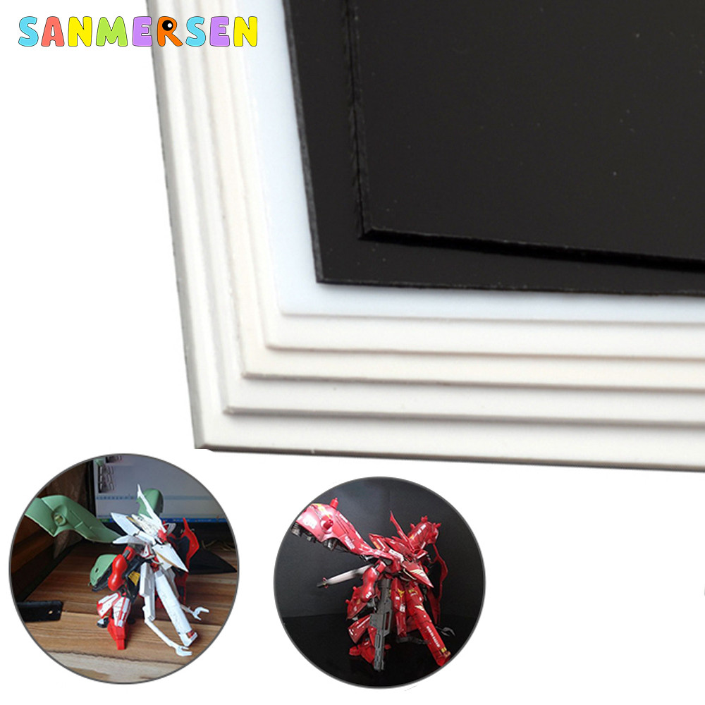 

1/5Pcs 120x60/240x120mm ABS Plate Plastic Sheet Board Assembly Model Building Accessories for Model Hobby DIY 0.5/0.8/1/1.5/2mm
