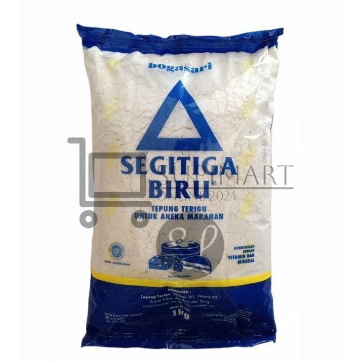 

Tepung Terigu Segitiga Biru 1Kg Premium Tepung Biru Segitiga Biru Bogasari