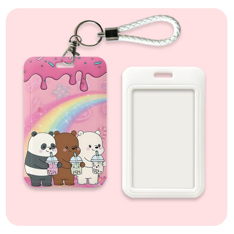 

ID Card holder/ Name tag gantungan kartu cute/Photocard/ Kartu akses MRT Busway lanyard