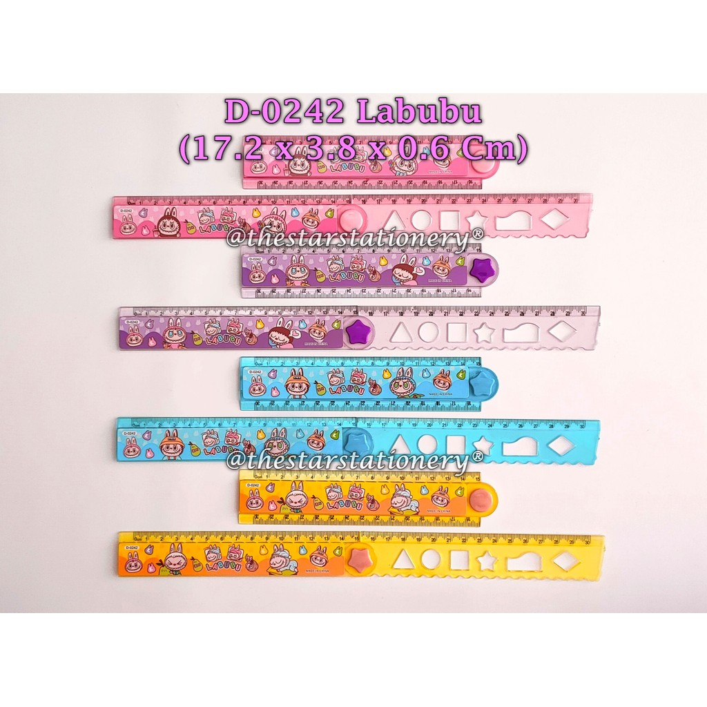 

(1 Biji) Penggaris Lipat Labubu 30 Cm / Penggaris Lipat GXIMP D-0242 / Penggaris Lipat Karakter