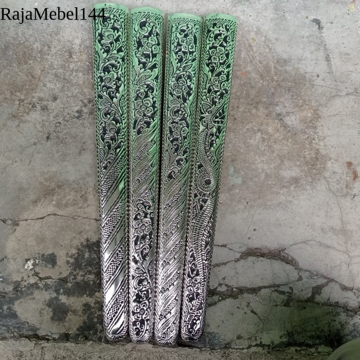 

pendok motif solo tebal 0.3mm lapis perak terlaris manis