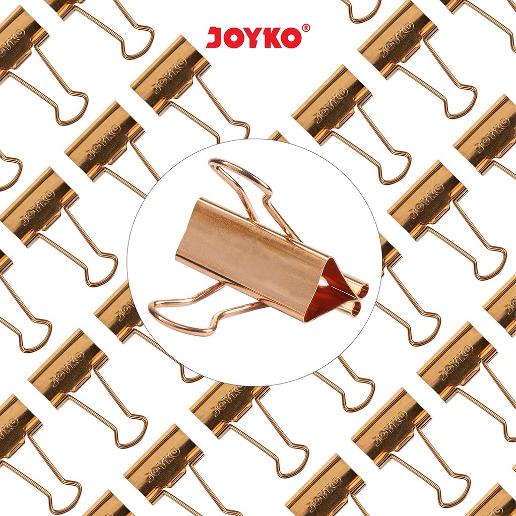 

Binder Clip Klip Penjepit Kertas Joyko Rose Gold RG