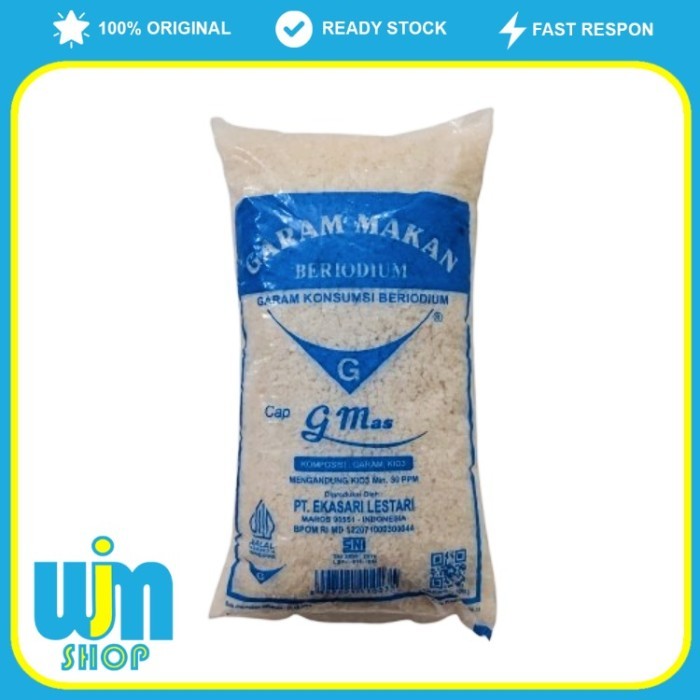 

Garam Kasar 1kg Cap Garuda Mas