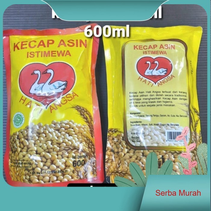 

kecap asin istimewa cap hati angsa medan 600ml pouch refill