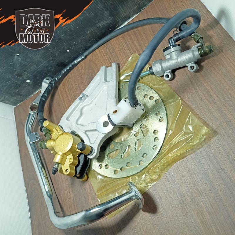 Paket Rem Cakram Belakang Komplit Termasuk Pedal Rem (Tanpa Bracket) Supra X 125, Blade New