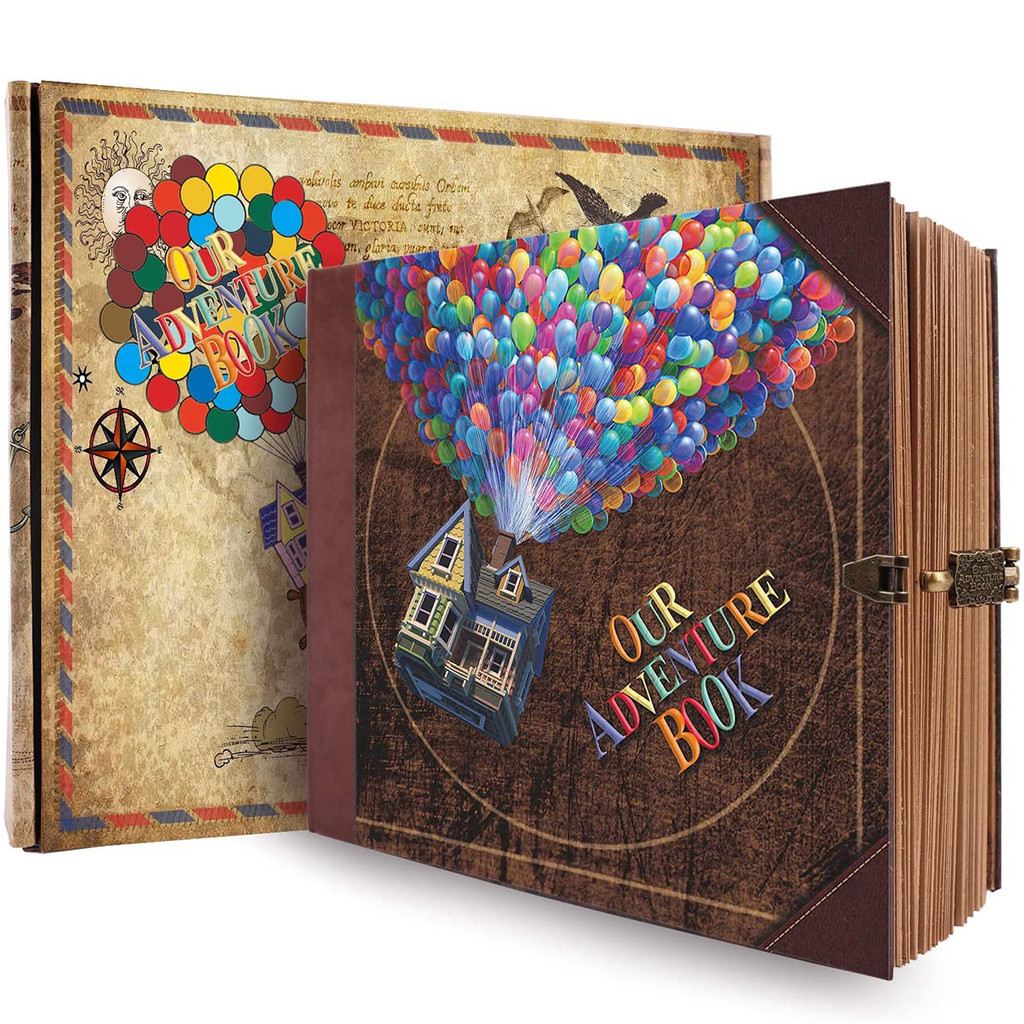 146 Pages Photo Album DIY Handmade Scrapbook Our Adventure Book Retro Kraft Album Anniversary Weddin