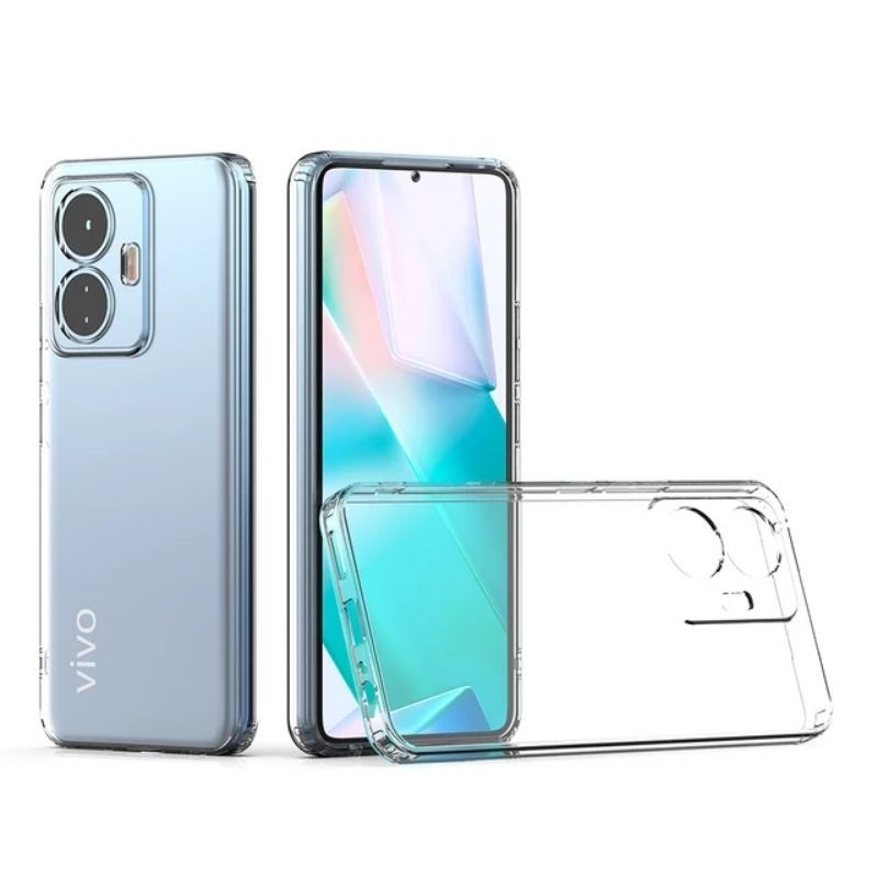 Softcase Bening VIVO T1 5G/ T1 Pro/ T1 Pro 5G Casing Silikon Airbag Transparan