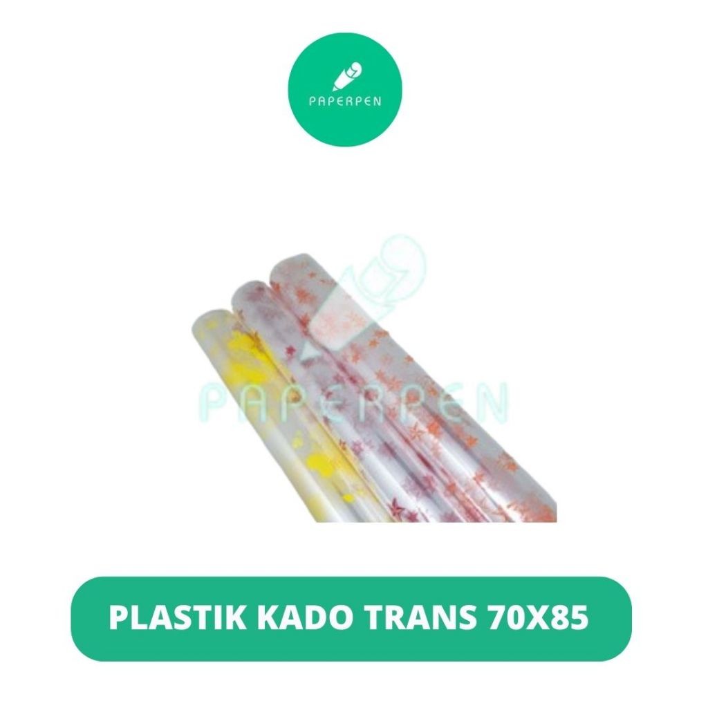 

(PST.ATK) (PAK) PLASTIK KADO TRANS 70X85 ISI 50 LEMBAR