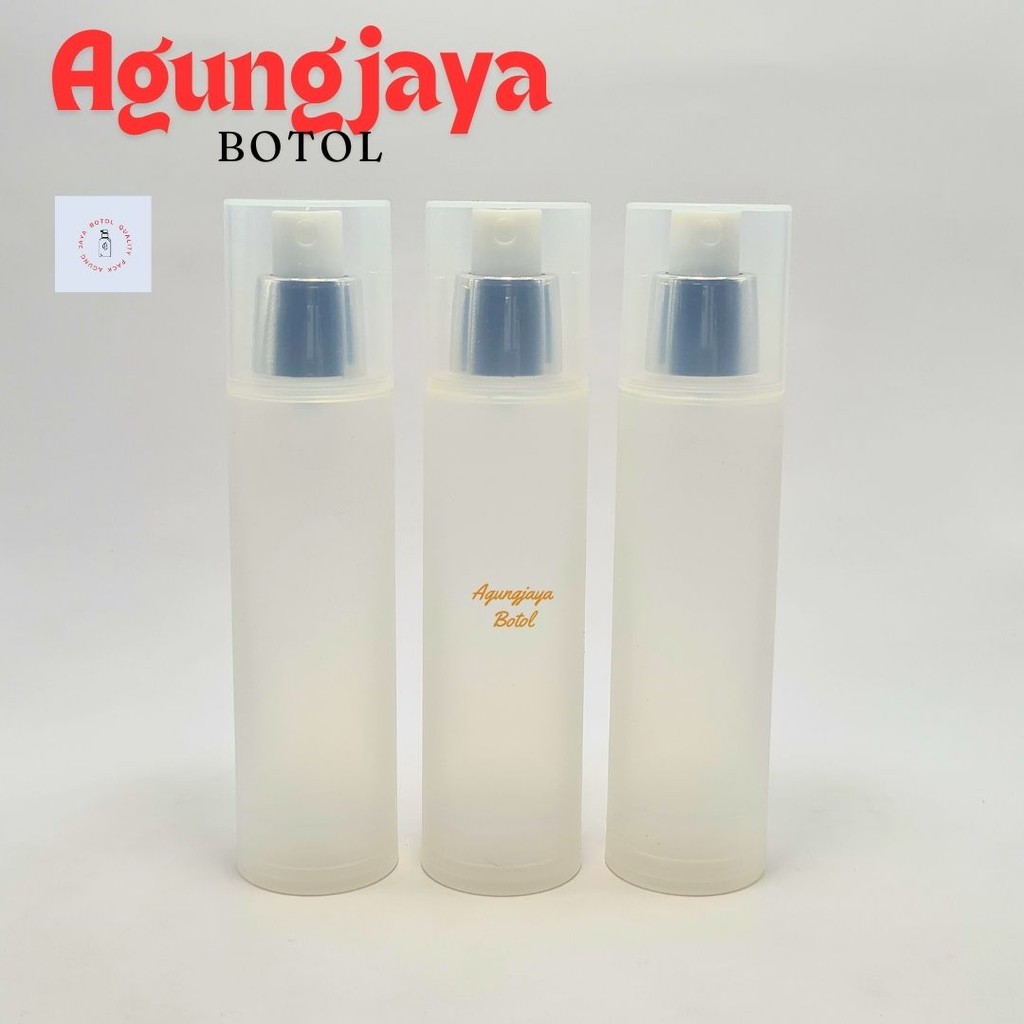 Airless 100 Ml Airless Natural Frossted Spray Silver / Vaccum / Airless Plastik / Airless Spray / Bo