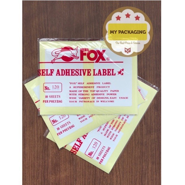 

Label Nama PUTIH 120 ( 78 X 118 mm ) mypackaging vplast *[ COD ]*