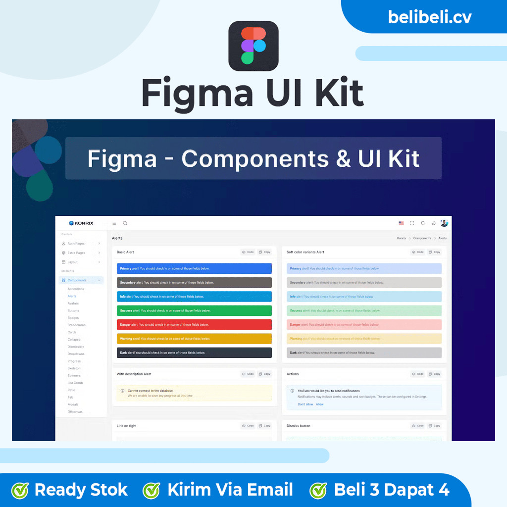 Figma Components UI Kit - Premiuum Figma UI Kit