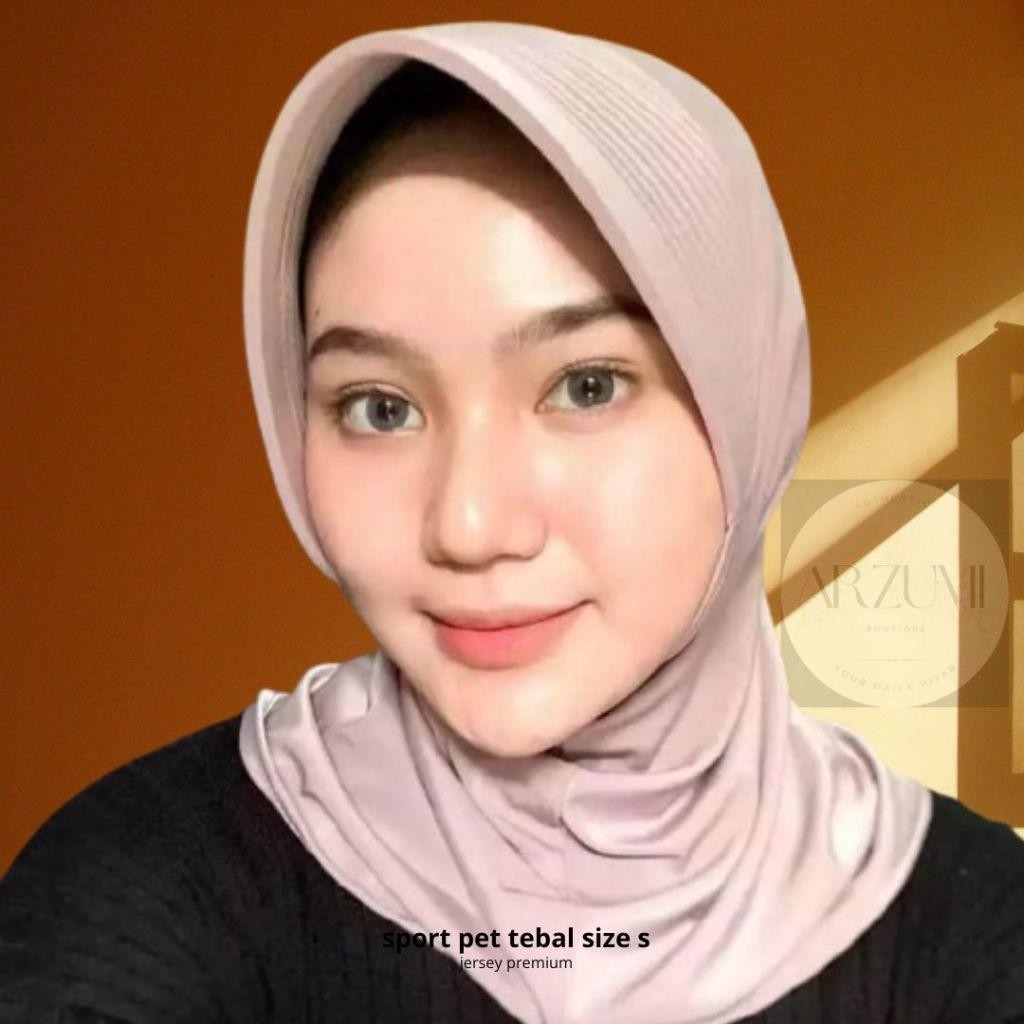 HIJAB SPORT PET TEBAL JERSEY JOYA Best Quality SIZE S Sporty Instan