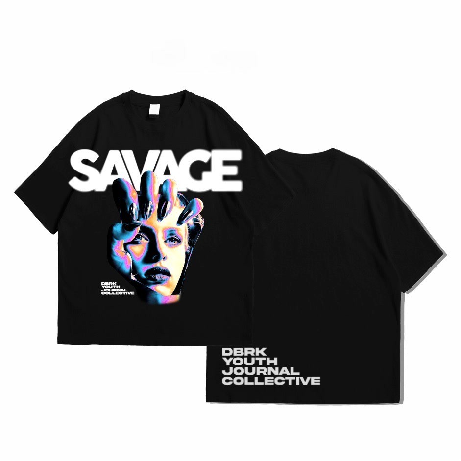 Superfashion T-SHIRT - HANDFACE - BLACK - DBRK RVNG