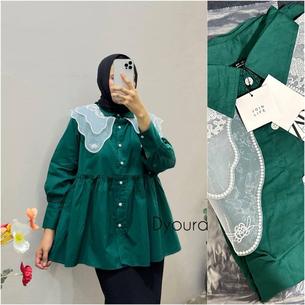 Kemeja renda bluse zara kemeja zara
