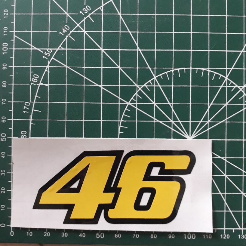 STIKER STICKER 46 ROSSI CUTTING