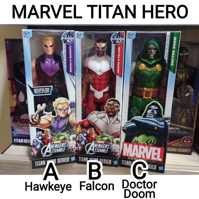 HASBRO Mainan Action Figure Marvel Dr. Doom Falcon & Hawkeye 30 cm ORI - DR.DOOM