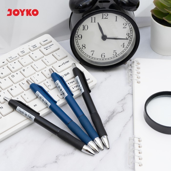 

JOYKO Gel Pen Pulpen Pena GP-408 0.5 mm - Retractable Warna Hitam ECER