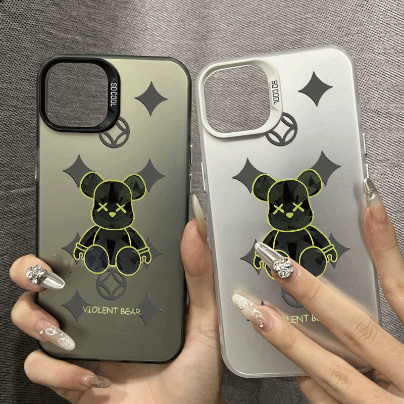 Personalized Violent Bear Cell Phone case iPhone 15 15 Pro 15 Pro Max 11 11 Pro XR X 7 Plus 8 Plus 1