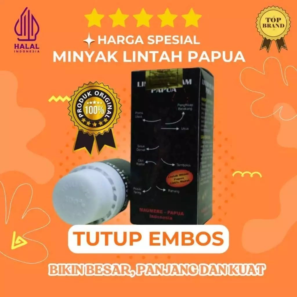 MINYAK KEMASAN Privasi Aman Minyak Lintah Papua Hitam Asli Original Pembesar M1r P Kelam!n Pria