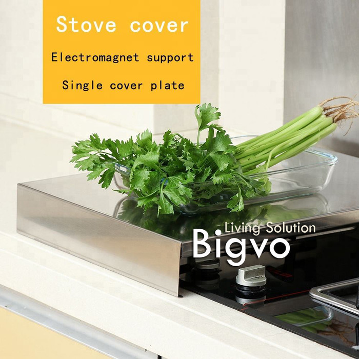 Cover penutup kompor gas tanam / rak stainless steel cooktop cover