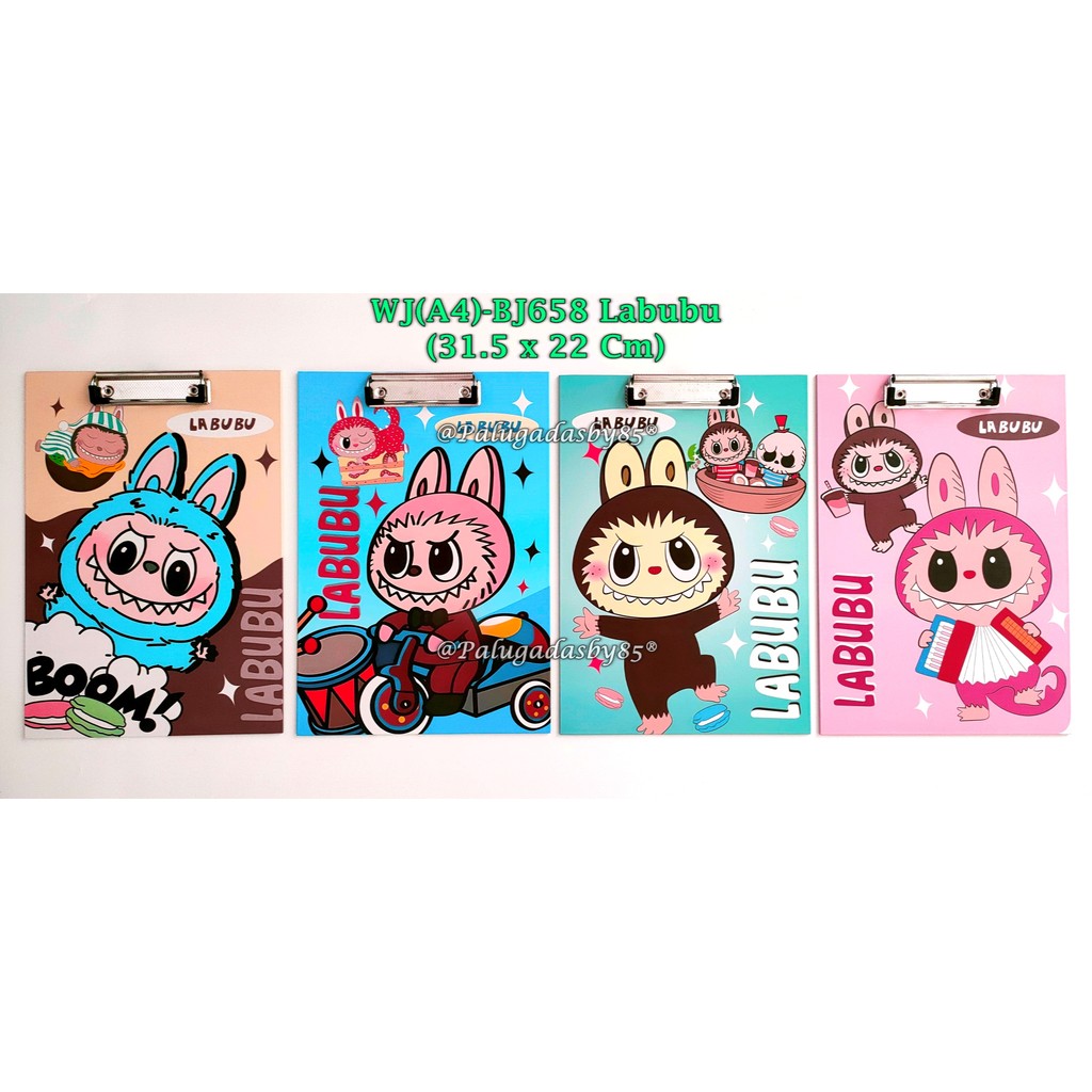 

(1 Biji) Clip Board Labubu 31.5 x 22 Cm / Papan Ujian Labubu A4 / Clipboard GXIMP WJ(A4)-BJ658