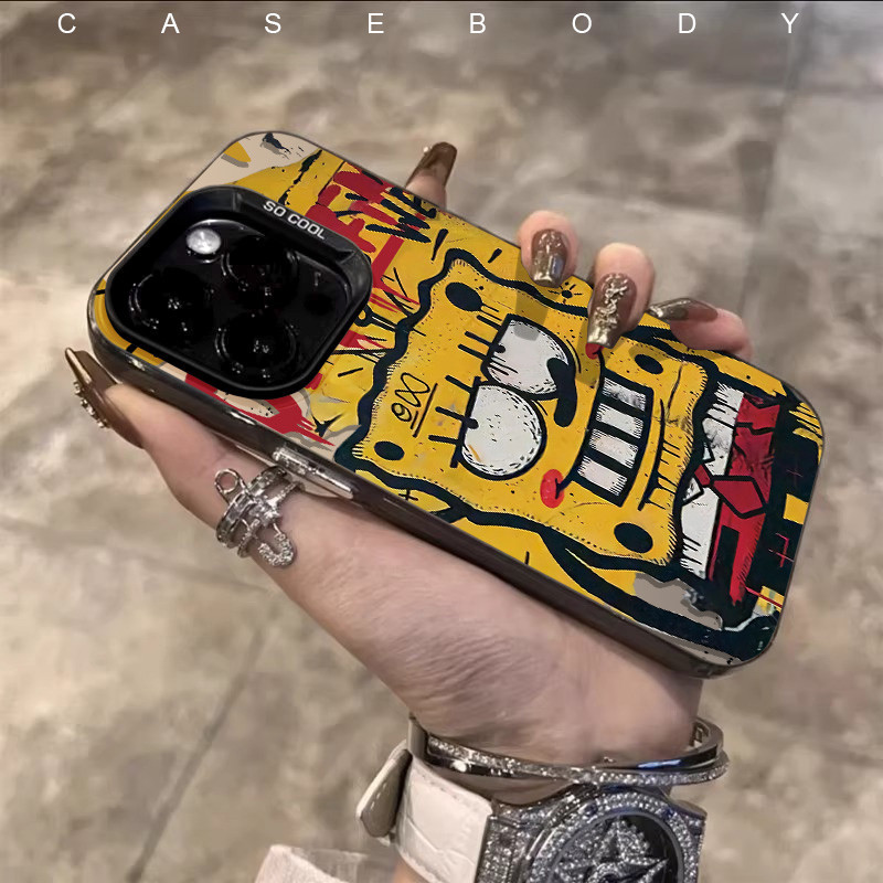 SpongeBob SquarePants graffiti case Kompatibel untuk xiaomi Redmi 12 13C 13 9C 9A 10 9 12C 10C 9T NO