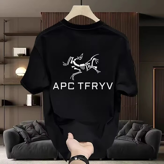 T-shirt Kaos Pria Distro Terbaru 2025 Sablon Depan Belakang Katun Combed APC