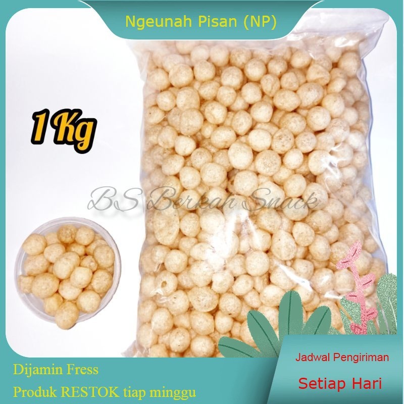 

Cimol Kering/Endog Lewo Renyah Kopong Kemasan 1Kg Asli Lewo Garut