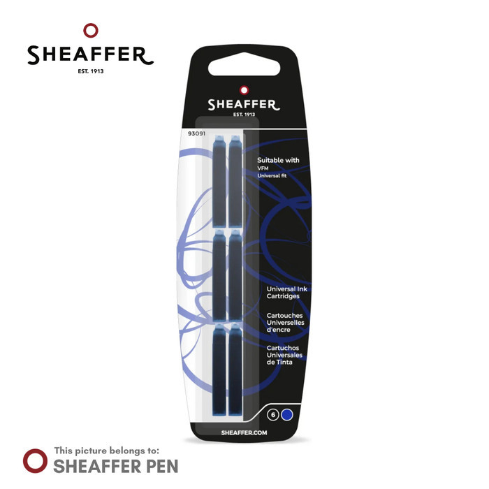 

Terjangkau PROMO Sheaffer Refill Catridge (Hitam & Biru) - Biru