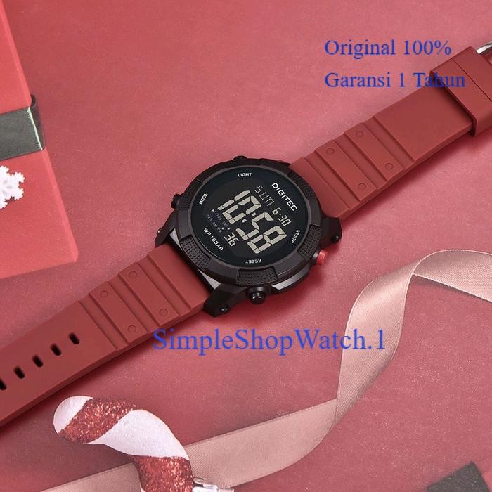 Original 100% JAM TANGAN PRIA DIGITEC DG 5189 DG5189T DIGITAL Garansi 1 Tahun