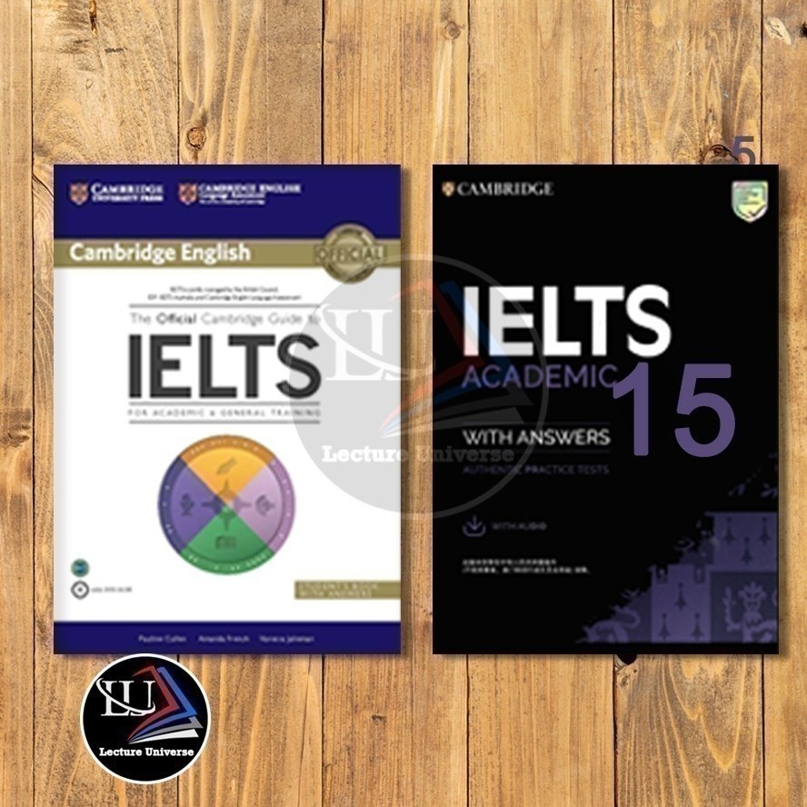 Buku Cetak -   BUKU Cambridge Official Guide  & IELTS 15 Academic