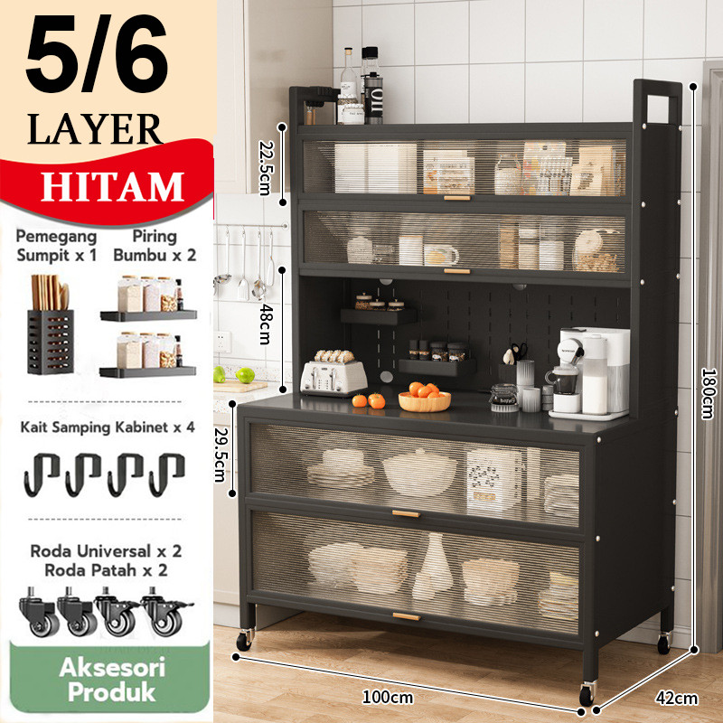 Terlaris Lemari Dapur / Rak Dapur Lemari Dapur Dengan Pintu-Lemari Bufet Dapur / Rak Piring Oven