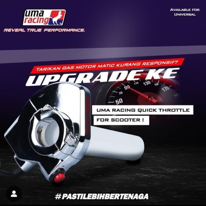 Gas Spontan Uma Racing Matic scooter kabel gas panjang