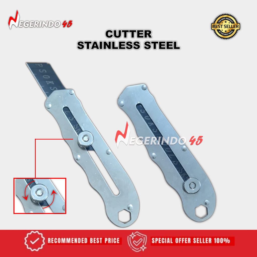 

PISAU CUTTER STAINLESS STEEL MULTIFUNGSI SERBAGUNA