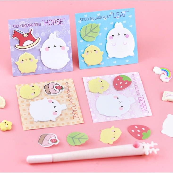 

Sticky notes Molang 3in1