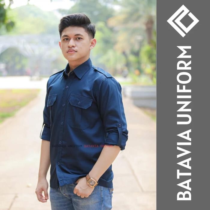 Kemeja PDL Lengan Panjang by Batavia Uniform - Kemeja Kerja Lapangan Tactical Lengan Panjang Pria Wa