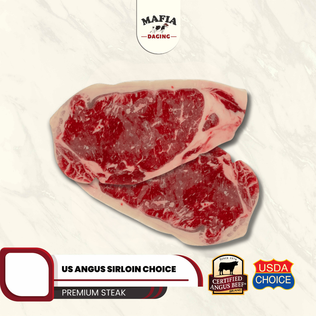 

[Mafia Daging] Sirloin Steak Black Angus | USDA Choice Grade (Premium Beef)