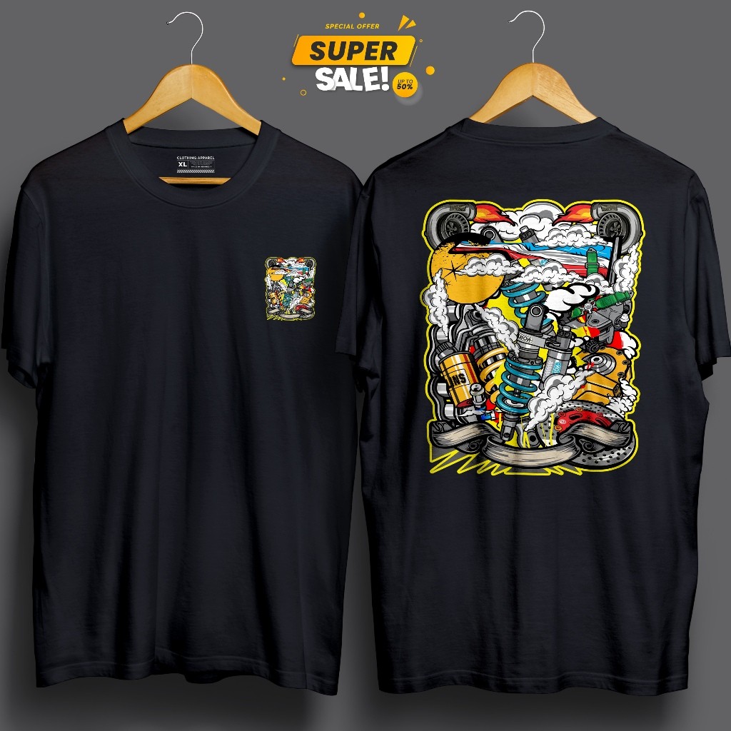 BAJU KAOS PRIA DISTRO THAILOOK VOL 31 THAILAND RACING MOTOR STYLE ADEM DAN NYAMAN 24S