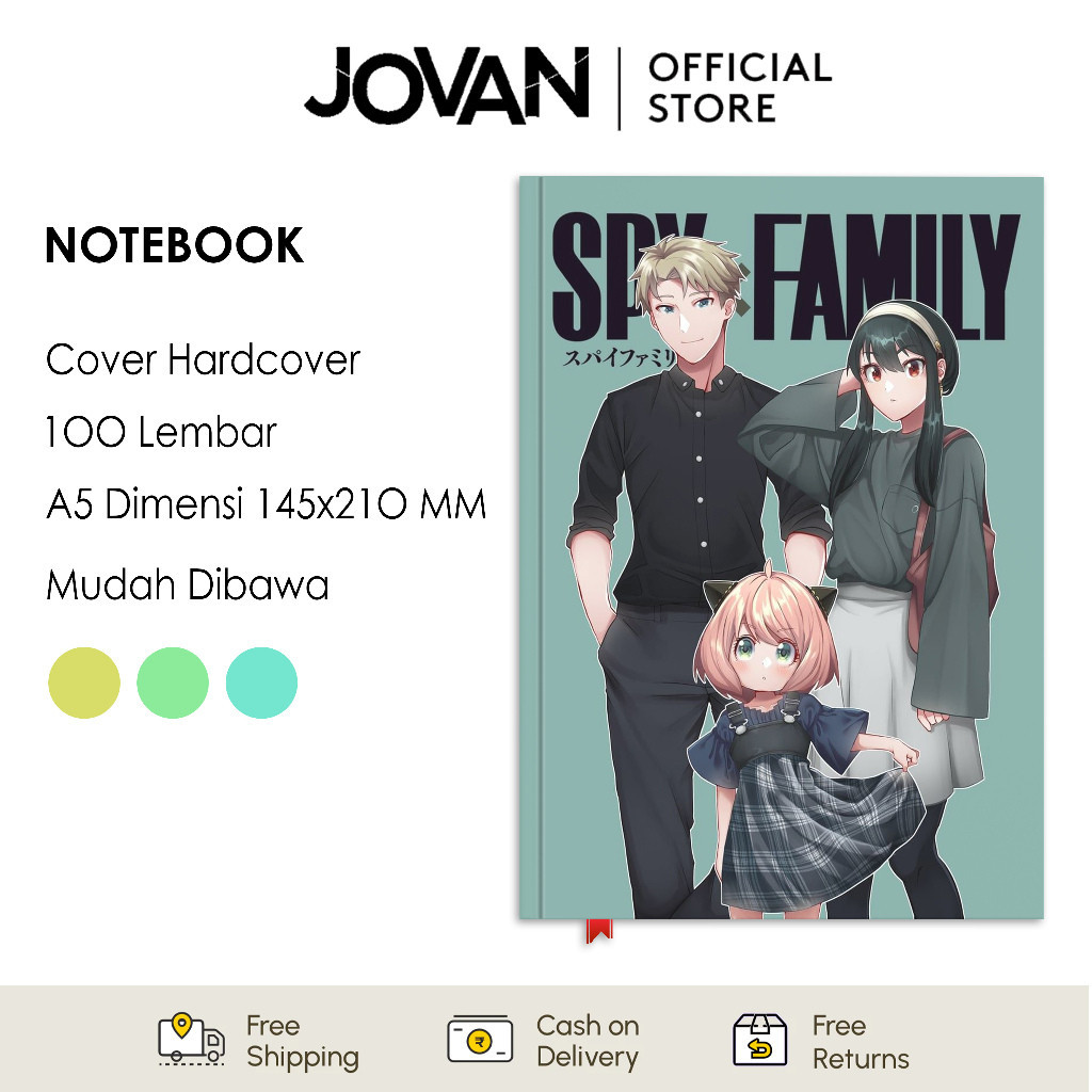 

Notebook Hardcover Custom Spy x Family 14 Buku Tulis Catatan Note Agenda Planner Jurnal Diary Notebook Anime