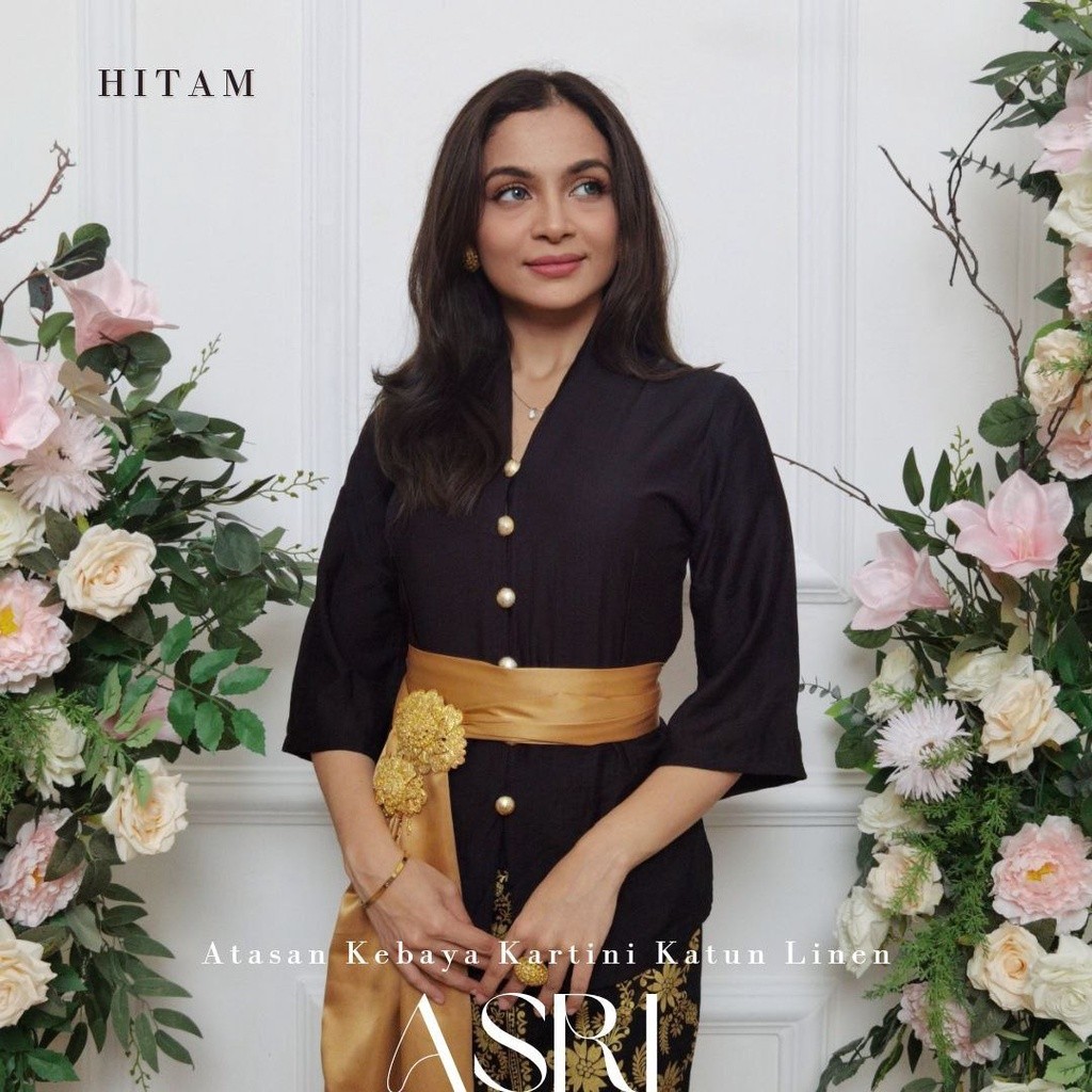 (HANYA KEBAYA) Kebaya Kartini Lonceng Katun Linen Asri Kebaya Bali Modern