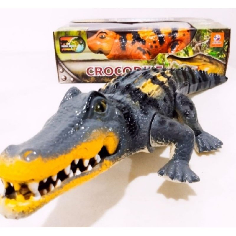ORANSHOP Mainan Buaya Crocodil Bisa Berjalan