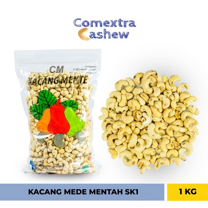 

Termurah Kacang Mede Mentah SK1 1 Kg - Sulawesi Cashew Kacang Mente / Mete - SK1